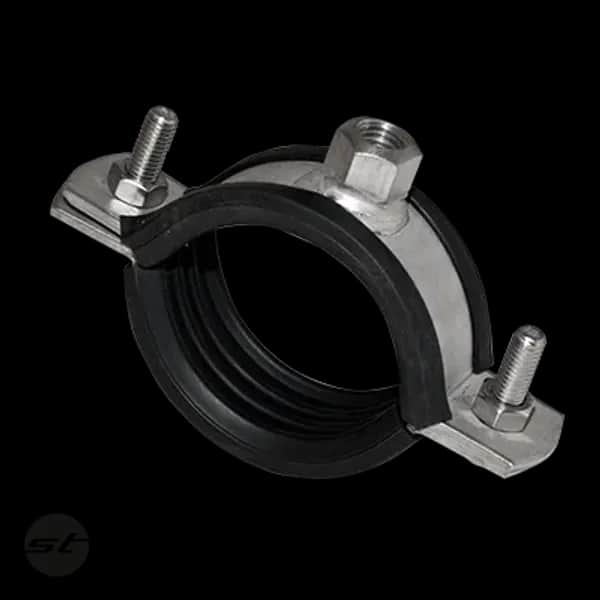 Rohrschelle schwer, komplett V4A / EPDM