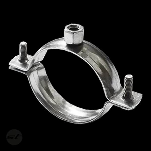 Rohrschelle leicht, komplett V4A
