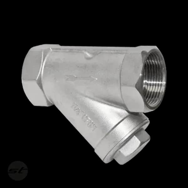 Schmutzfänger Schrägsitz V4A, NPT-Gewinde