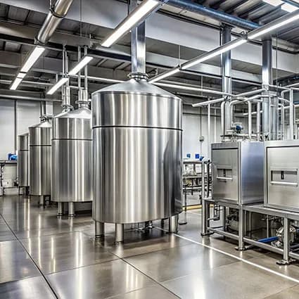 Edelstahl Produkte für Lebensmittelindustrie