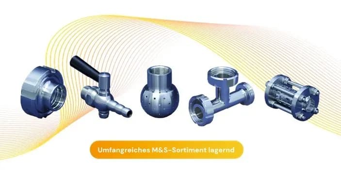 Edelstahlarmaturen Lebensmittelindustrie