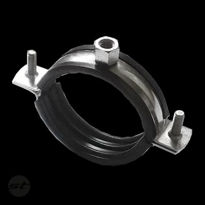 Rohrschelle leicht, komplett V4A / EPDM