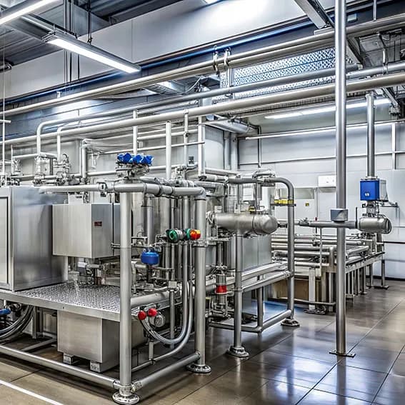 Edelstahlleitungen  Lebensmittelindustrie
