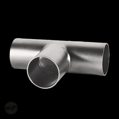 GL-T-Stück lang metall blank V4A