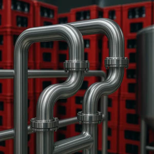 Edelstahlleitungen für die Getränkeindustrie in Österreich