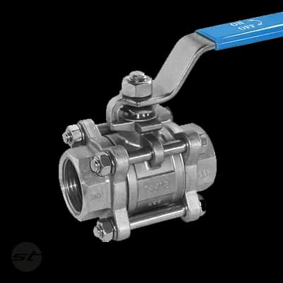 Kugelhahn 3 teilig, i-i, NPT-Gewinde